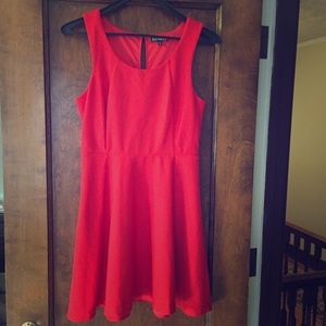 Express Fire Red Dress